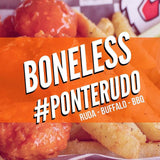 Boneless + Papas especiales + Elote + 2 Bebidas por $240